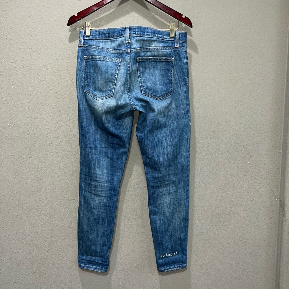 Anthropologie Current Elliott Patch Work Straight… - image 5